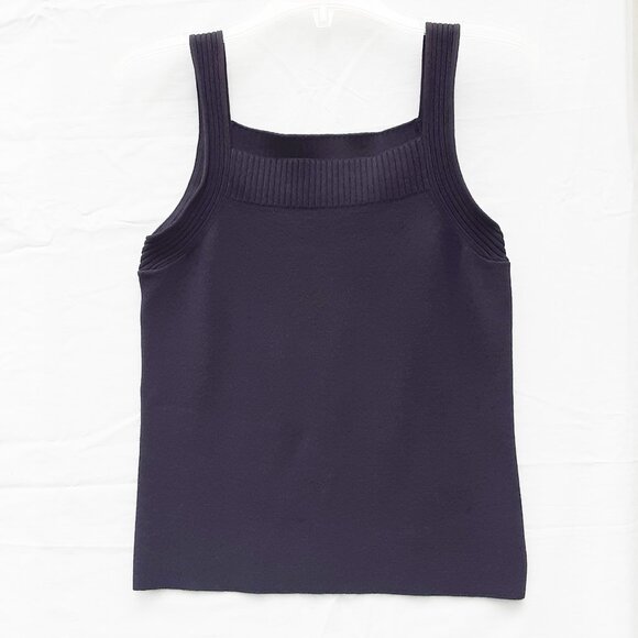 JONES NEW YORK Navy Blue NWOT Knit Tank | Size S - Picture 1 of 6